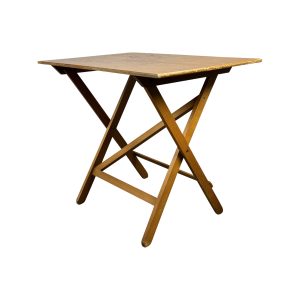 Super-Seat | Houten klaptafel met rechthoekig blad en kruispoten, naturel houtkleur. | Horecameubilair