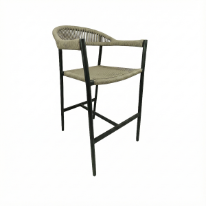 Praag ( terras ) barkrukken groen vlechtwerk met arm