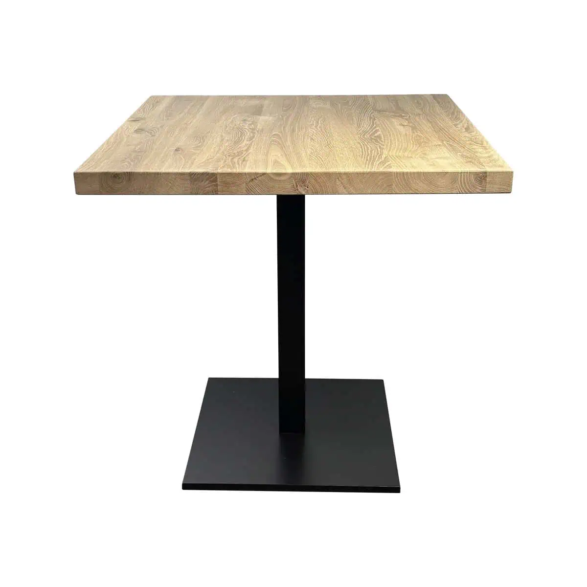 Super-Seat | Houten bierbank met groene metalen poten, 180cm lang. Vintage uitstraling, klassiek design. | Horecameubilair