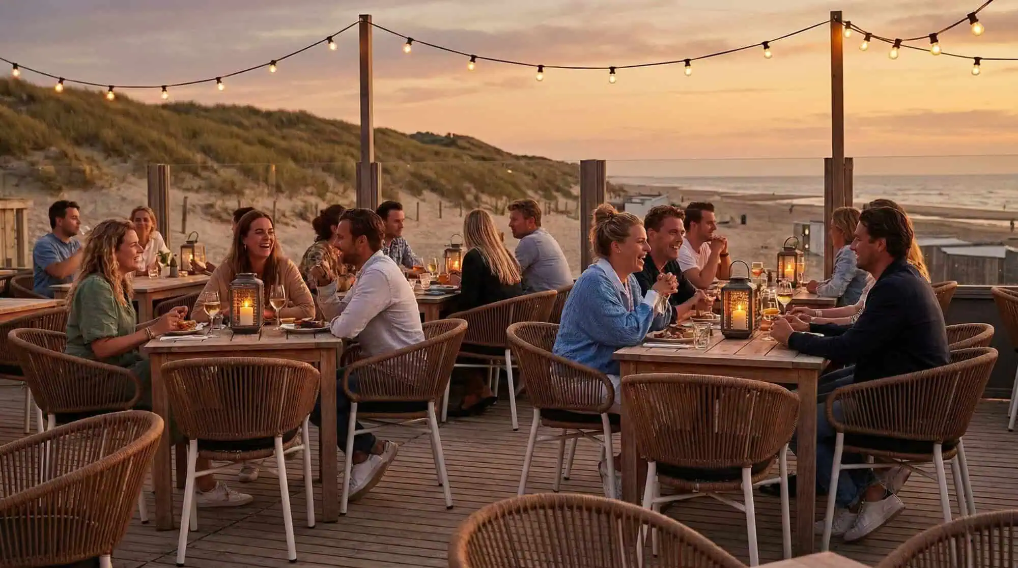 Ibiza wit ( terras ) stapelstoelen met kussen