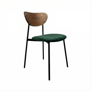 Must Scandinavische design stoelen hout velours groen