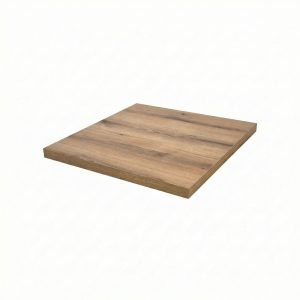 Super-Seat | The Urban bistro melamine tafelbladen zwart 67x67cm 36mm Zwart melamine tafelblad, strak design, ideaal voor horeca, wit achtergrond. | Horecameubilair