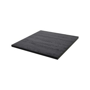 Super-Seat |Kasteel eiken melamine tafelblad 67x67cm 36mm Donker eiken, vierkant melamine tafelblad met zichtbare houtnerf en strakke randen. | Horecameubilair