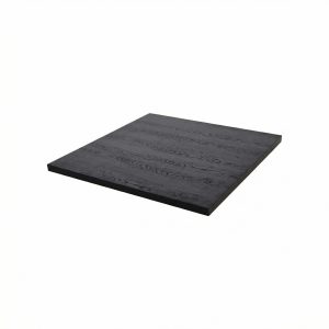 Super-Seat | Zwart hout met zichtbare nerf, vlak en strak, tegen witte achtergrond gefotografeerd. | Horecameubilair