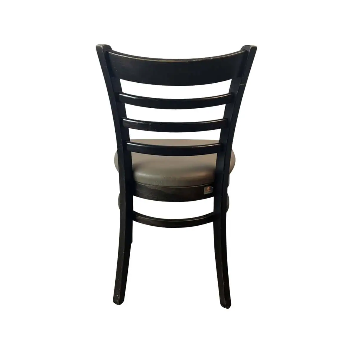 Louvre houten café stoelen taupe zitting